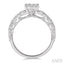 Round Shape Lovebright Diamond Engagement Ring