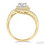 Oval Shape Halo Lovebright Diamond Engagement Ring