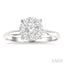 Round Shape Lovebright Diamond Engagement Ring
