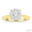 Round Shape Lovebright Diamond Engagement Ring