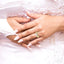 Round Shape Lovebright Diamond Wedding Set