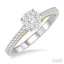 Round Shape Lovebright Diamond Engagement Ring