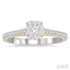 Round Shape Lovebright Diamond Engagement Ring