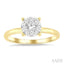 Round Shape Lovebright Diamond Engagement Ring