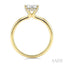 Round Shape Lovebright Diamond Engagement Ring