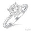 Round Shape Lovebright Diamond Engagement Ring