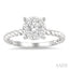Round Shape Lovebright Diamond Engagement Ring