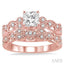 Princess Shape Diamond Wedding Set