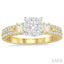 Round Shape Lovebright Diamond Engagement Ring
