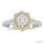 Round Shape Halo Lovebright Diamond Fashion Ring