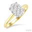 Oval Shape Lovebright Diamond Engagement Ring