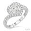 Heart Shape Halo Lovebright Diamond Engagement Ring