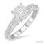 Round Shape Lovebright Diamond Engagement Ring