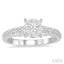 Round Shape Lovebright Diamond Engagement Ring