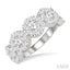 Round Shape 5 Stone Lovebright Essential Diamond Wedding Band