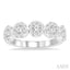 Round Shape 5 Stone Lovebright Essential Diamond Wedding Band