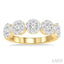 Round Shape 5 Stone Lovebright Essential Diamond Wedding Band