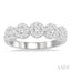 Round Shape 5 Stone Lovebright Essential Diamond Wedding Band