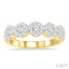 Round Shape 5 Stone Lovebright Essential Diamond Wedding Band