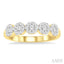 Round Shape 5 Stone Lovebright Essential Diamond Wedding Band