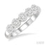 Round Shape 5 Stone Lovebright Essential Diamond Wedding Band