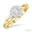 Round Shape Paperclip Lovebright Diamond Fashion Ring