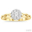 Round Shape Paperclip Lovebright Diamond Fashion Ring
