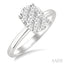 Oval Shape Lovebright Diamond Engagement Ring