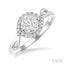 Round Shape Lovebright Diamond Engagement Ring