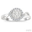 Round Shape Lovebright Diamond Engagement Ring