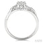 Round Shape Lovebright Diamond Engagement Ring