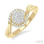 Round Shape Lovebright Diamond Engagement Ring