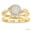 Round Shape Lovebright Halo Diamond Wedding Set