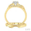 Round Shape Lovebright Halo Diamond Wedding Set