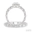 Round Shape Halo Lovebright Diamond Wedding Set