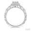 Round Shape Halo Lovebright Diamond Engagement Ring
