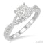 Round Shape Lovebright Diamond Engagement Ring