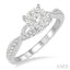 Round Shape Lovebright Diamond Engagement Ring
