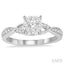 Round Shape Lovebright Diamond Engagement Ring