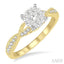 Round Shape Lovebright Diamond Engagement Ring