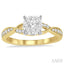 Round Shape Lovebright Diamond Engagement Ring