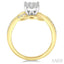 Round Shape Lovebright Diamond Engagement Ring