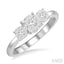 Round Shape Past Present & Future Lovebright Essential Diamond Engagement Ring
