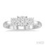 Round Shape Past Present & Future Lovebright Essential Diamond Engagement Ring
