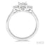 Round Shape Past Present & Future Lovebright Essential Diamond Engagement Ring