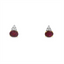 Ruby & Diamond Stud Earrings