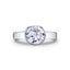 Round Diamond Bezel Solitaire Engagement Ring