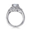 Round Diamond Halo Engagement Ring
