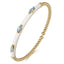 Bujukan Blue Topaz Bangle Bracelet