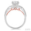 Round Shape Semi-Mount Diamond Engagement Ring